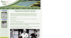 Desktop Screenshot of newtontennis.com