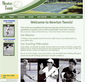 Tablet Screenshot of newtontennis.com